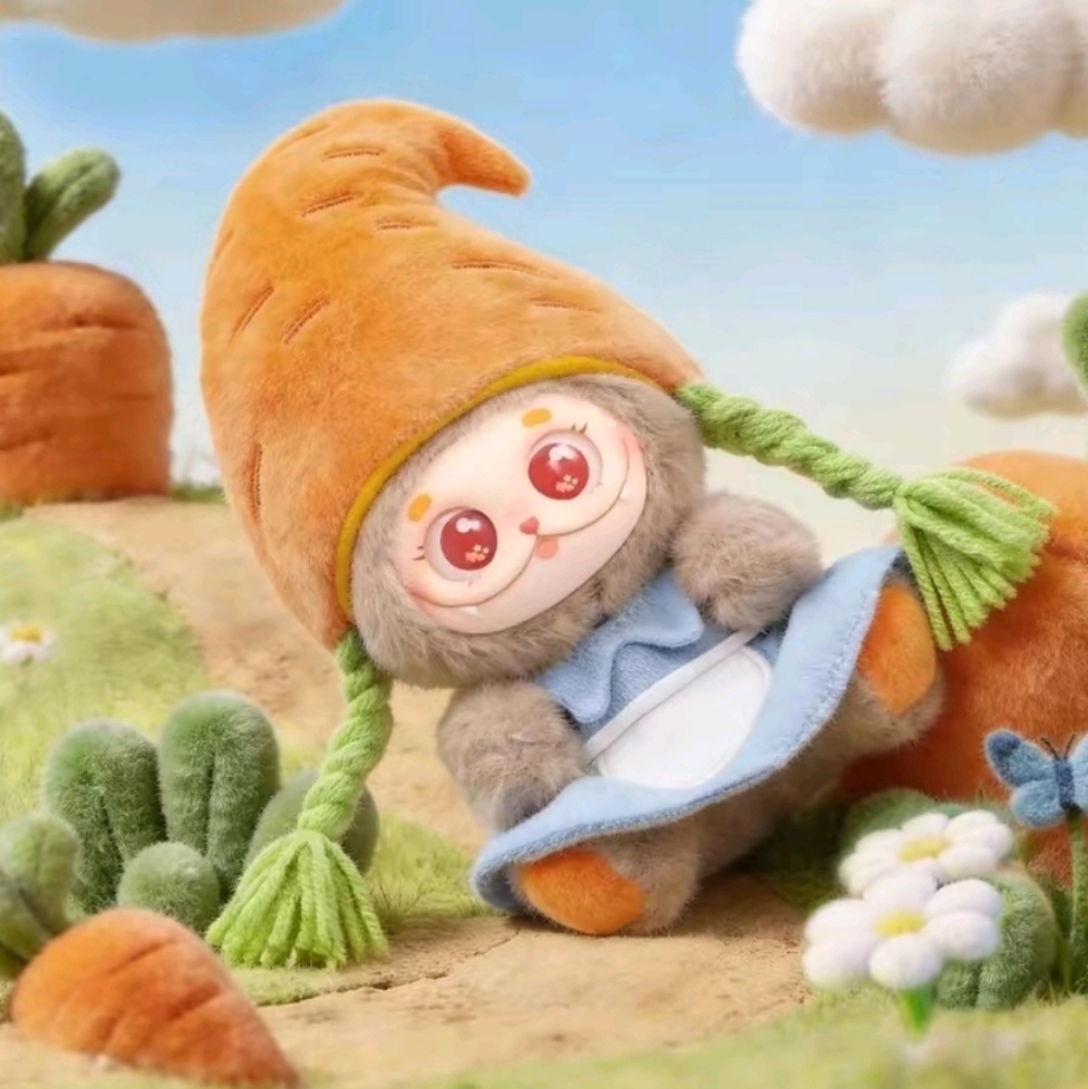 Gismow‎ V2 Fantasy Forest Friends Plush/Bag Charm NIB - Carrot Mow